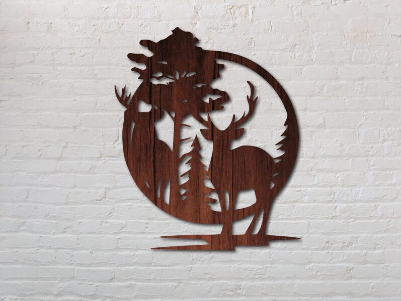 Szarvas körkeretben 02