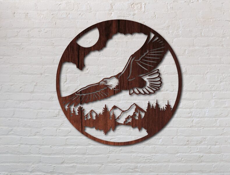 Repülő sas körkeretben